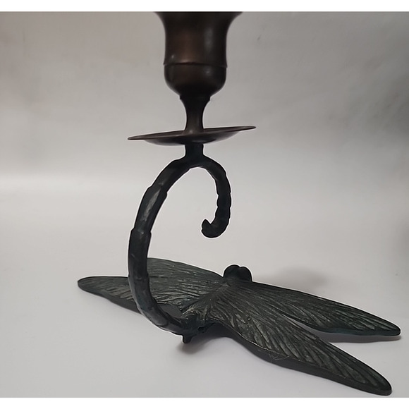 SPI San Pacific Korea Dragonfly Candlestick 8W X 6H X 5L - Picture 3 of 6